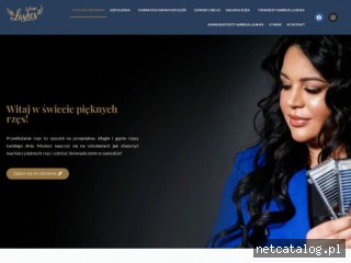 Zrzut ekranu strony www.sabrijalashes.pl