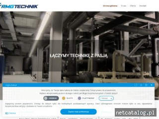 Zrzut ekranu strony rmgtechnik.pl