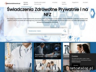 Zrzut ekranu strony swiadczeniazdrowotne.pl