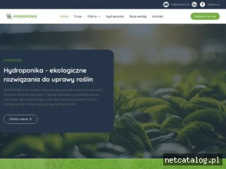 Zrzut ekranu strony hydroponix.pl